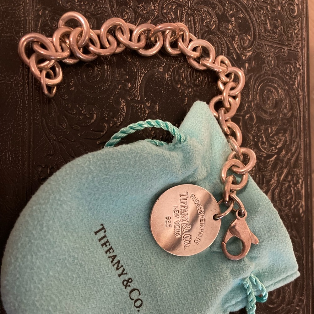 Authentic Return to Tiffany Round Tag Bracelet